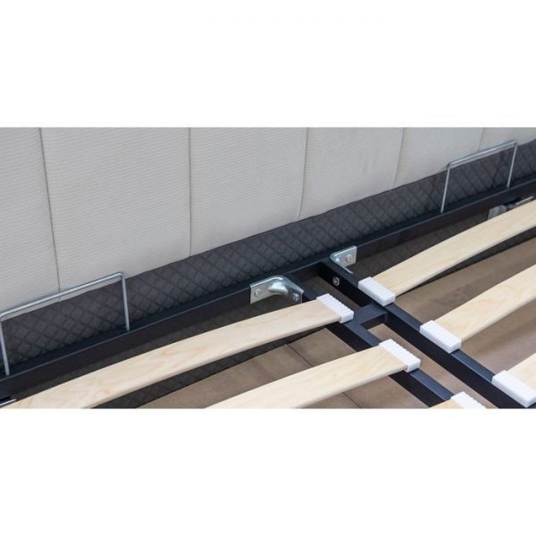 Кровать Мелисса, 1800х2000, ортопедическое осн+ПМ, Светло-бежевый (Тори 56),