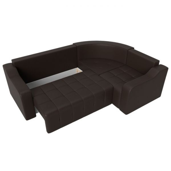 Угловой диван «Кембридж», механизм еврокнижка, экокожа, цвет бежевый