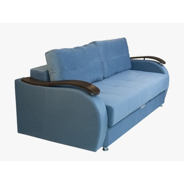 Прямой диван «Ливерпуль 2», еврокнижка, блок независимых пружин, велюр, цвет бежевый