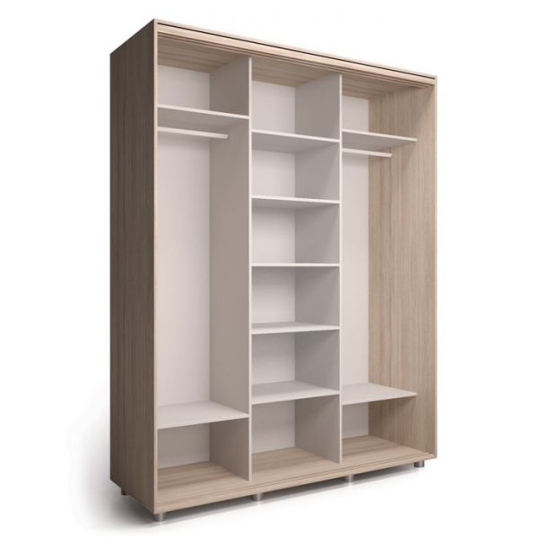 Шкаф-купе Удачный 3 зеркала 1770х600х2300 Венге Темный