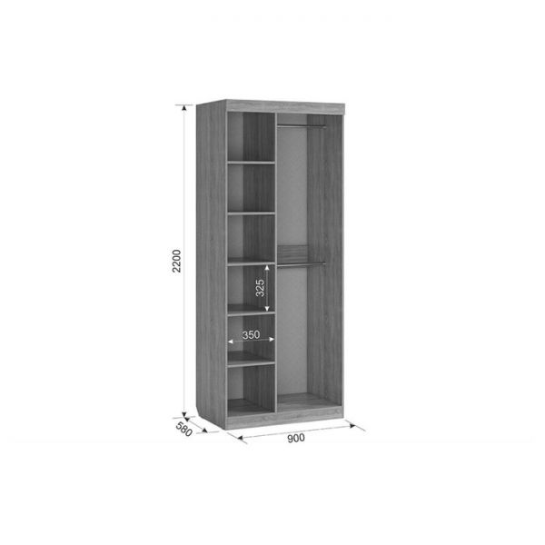 Детский гарнитур Энерджи №1 (Комплект 6 предметов) дуб сонома/белый