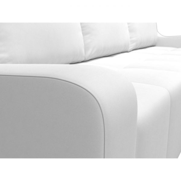 Угловой диван «Элида», правый угол, экокожа, цвет бежевый