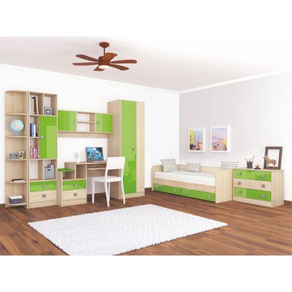 Угловой шкаф-завершение Колибри 300x300x2000  дуб сонома