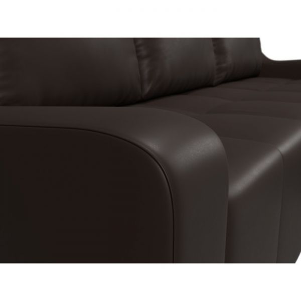 Угловой диван «Элида», правый угол, экокожа, цвет бежевый