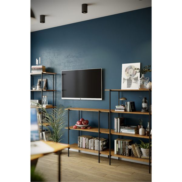 Стеллаж «Атлантик 1275», 900 ? 363 ? 1275 мм, цвет дуб американский