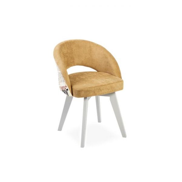 Стул Мирелла Шарли 04 карамель/ Стандарт массив Серое дерево