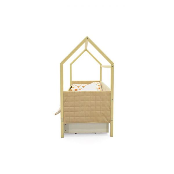 Детская кровать-домик мягкий Бельмарко  Svogen бежевый