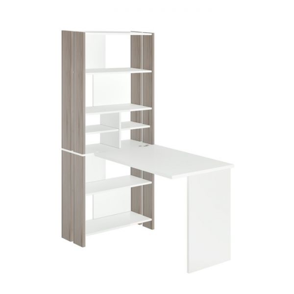 Компьютерный стол, 700 ? 1322 ? 1785 мм, цвет белый жемчуг