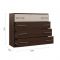 Комод «Аврора», 4 ящика, 1028 ? 400 ? 876 мм, цвет венге / дуб молочный