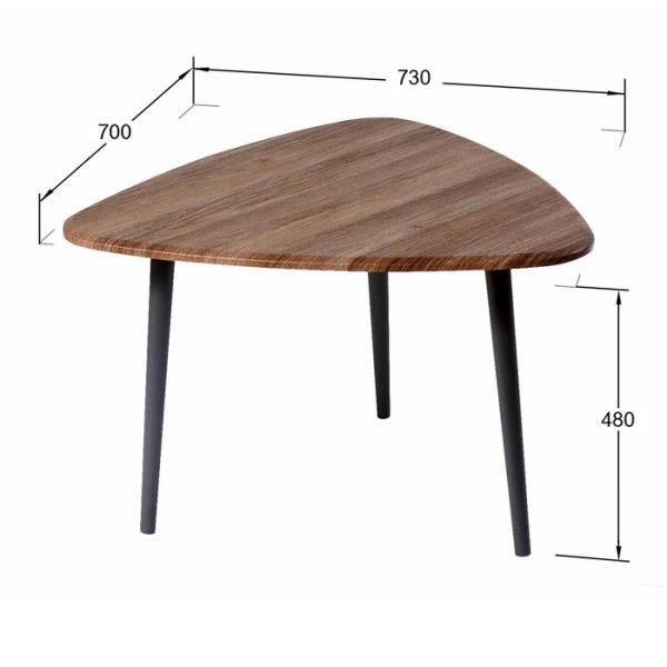 Стол журнальный «Квинс», 700 ? 730 ? 480 мм, цвет дуб сонома