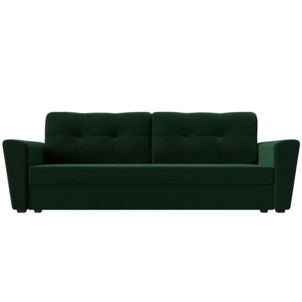 Диван прямой «Амстердам лайт», еврокнижка, велюр, цвет бежевый