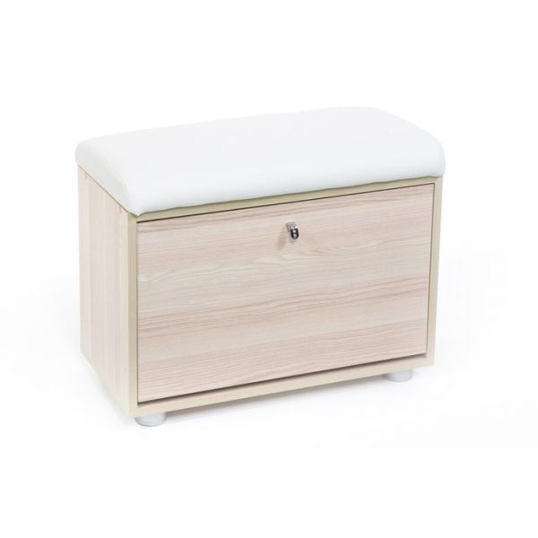 Обувница МС 1, 620х300х460, Ясень/Милк Белый