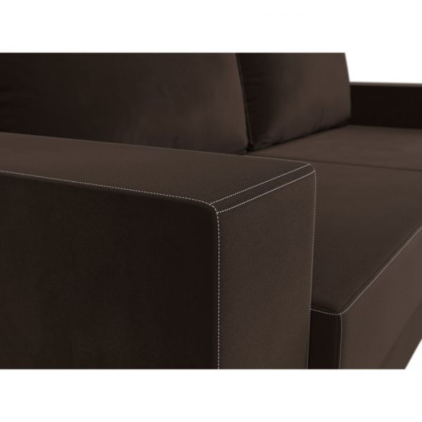 Прямой диван «Исланд», микровельвет, цвет бежевый