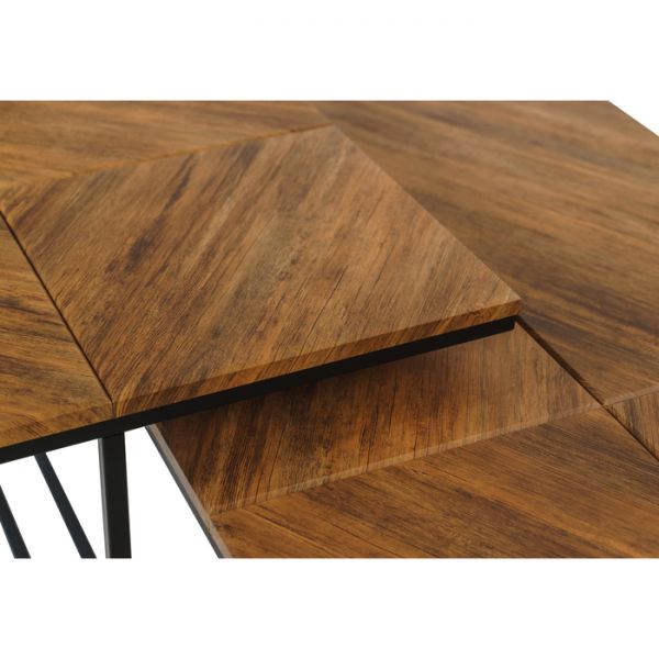 Стол журнальный «Эклектик квадро», 600 ? 600 ? 455 мм, цвет дуб американский