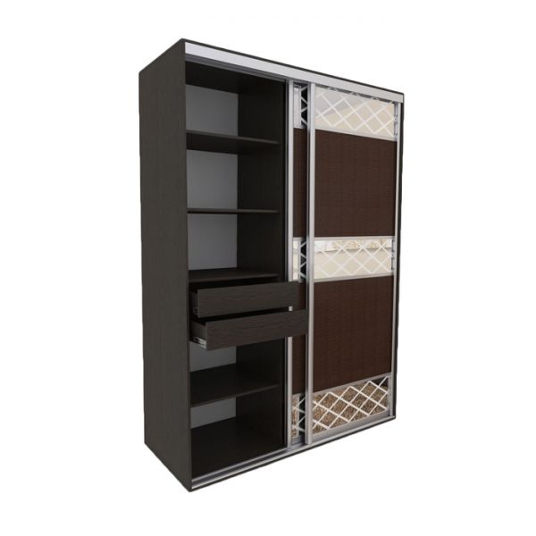 Блок ящиков для шкафов-купе 1000 ? 600 мм и 1500 ? 600 мм, цвет венге