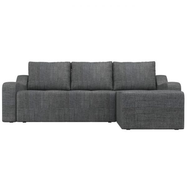 Угловой диван «Элида», правый угол, рогожка, цвет бежевый