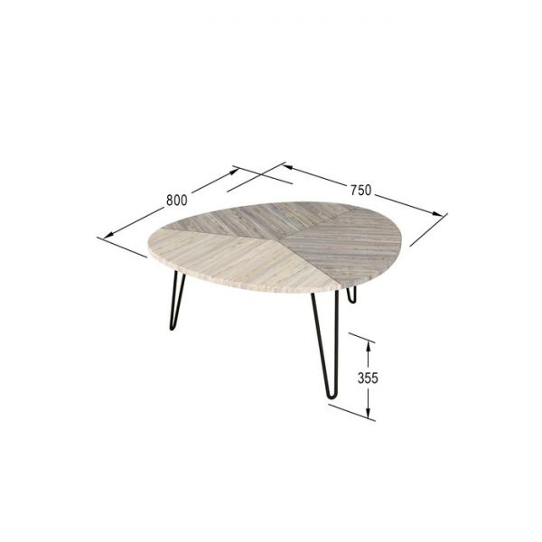 Стол журнальный «Эйтон 330», 800 ? 750 ? 355 мм, цвет дуб американский