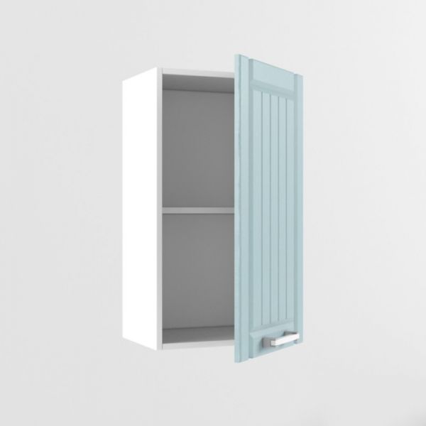 Шкаф навесной РоялВуд, 300х400х720, Белый/Голубой прованс