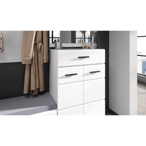 Прихожая «Йорк №2», 2000 ? 360 ? 2050 мм, цвет белый глянец