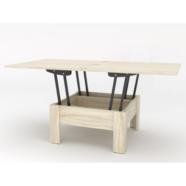 Стол-трансформер «Бета», 795 (1590) ? 795 ? 475 (815) мм, цвет шимо светлый