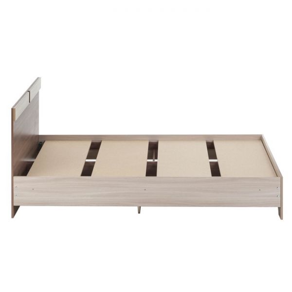 Кровать двуспальная Аура с основанием 1600х2000 ясень шимо тёмный/светлый