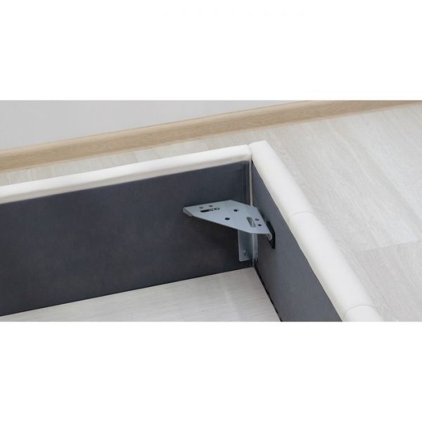 Кровать Хлоя, 1800х2000, ортопедическое осн+ПМ, Пегасо крем/Сливочный