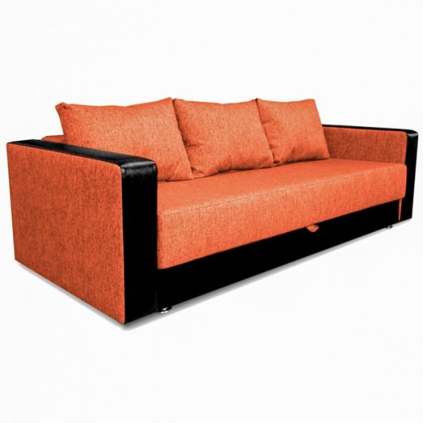 Диван «ЛИДЕР», обивка Coral/SUNNY DARK BROWN