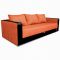 Диван «ЛИДЕР», обивка Coral/SUNNY DARK BROWN