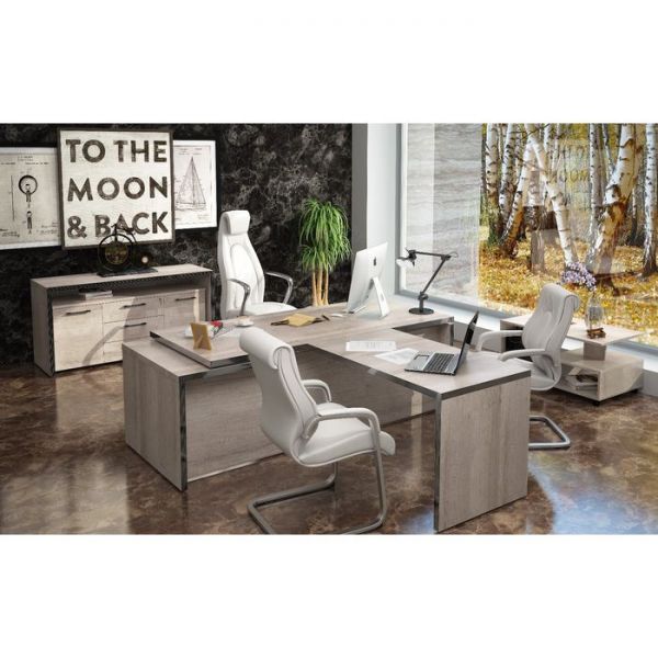 Стол руководителя TORR TCT 1820L, дуб каньон