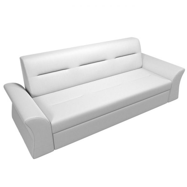 Прямой диван «Клайд», механизм дельфин, экокожа, цвет бежевый