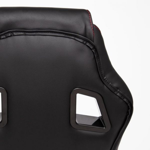 Кресло DRIVER экокожа/ткань черный/красный 36-6/08