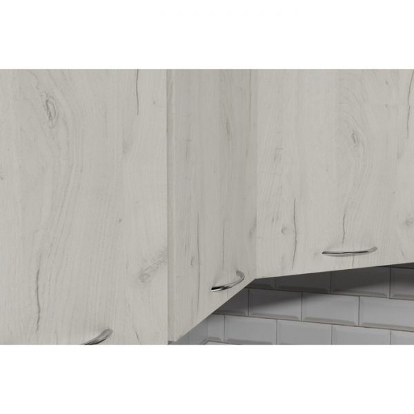 Кухонный угловой гарнитур Лоретта гранд прайм 2600х1400 Венге/дуглас темный/Дуб грей