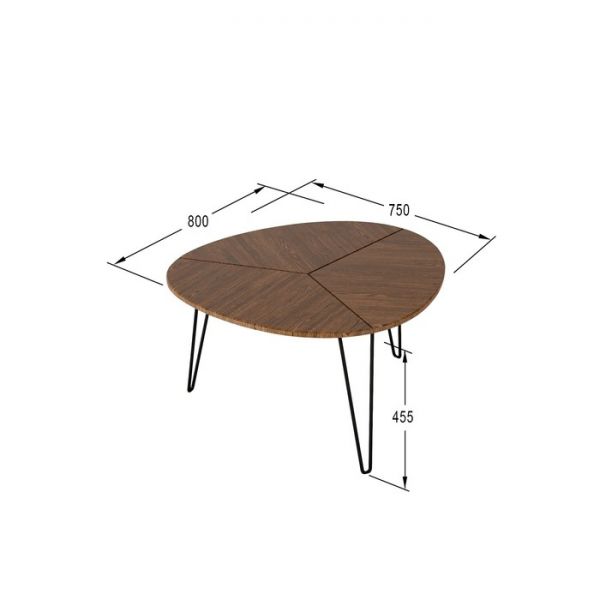 Стол журнальный «Эйтон 430», 800 ? 750 ? 455 мм, цвет дуб американский