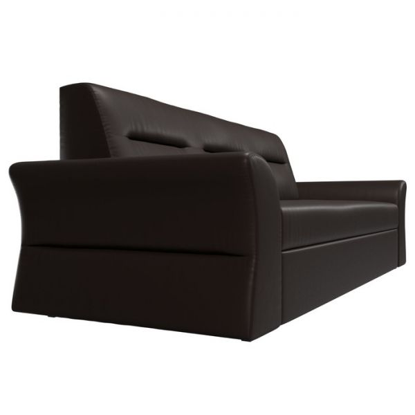 Прямой диван «Клайд», механизм дельфин, экокожа, цвет бежевый