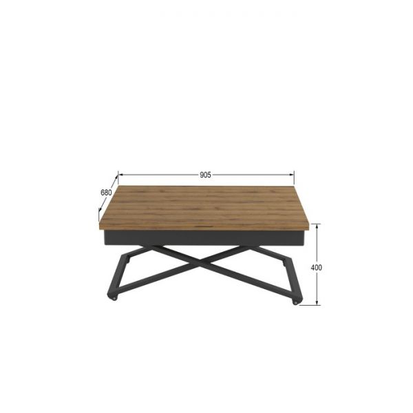 Стол универсальный «Генри», 905 (1360) ? 680 (905) ? 765 (400) мм, цвет белый премиум