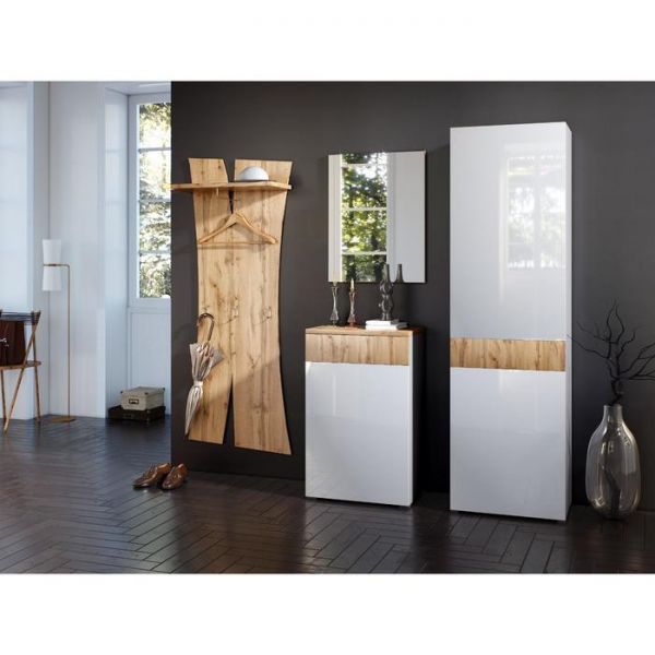 Вешалка настенная с полкой Сахара 690х300х1800 дуб ватан