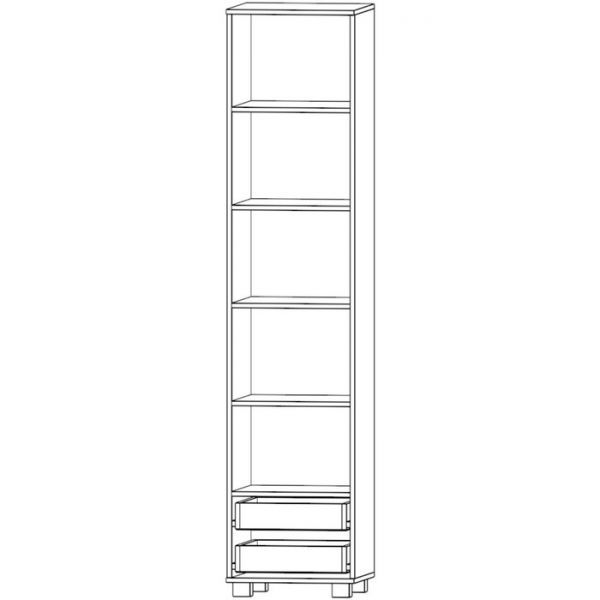 Пенал Хаски-41 ирландский дуб/белый/мокко