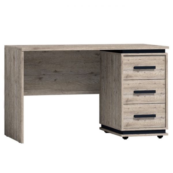 Стол письменный Nature 84, 1230 ? 590 ? 750 мм, цвет гаскон пайн / чёрный