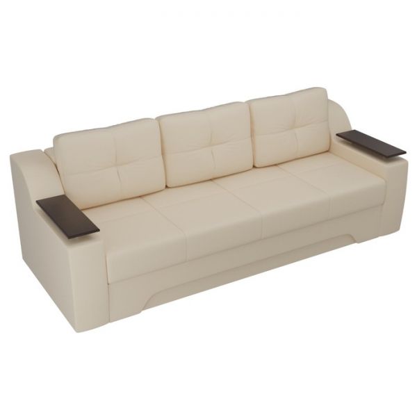 Диван прямой «Сенатор», механизм еврокнижка, экокожа, цвет бежевый