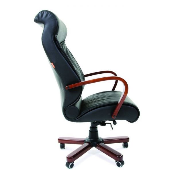 Кресло руководителя Chairman 420 WD натуральная кожа черная