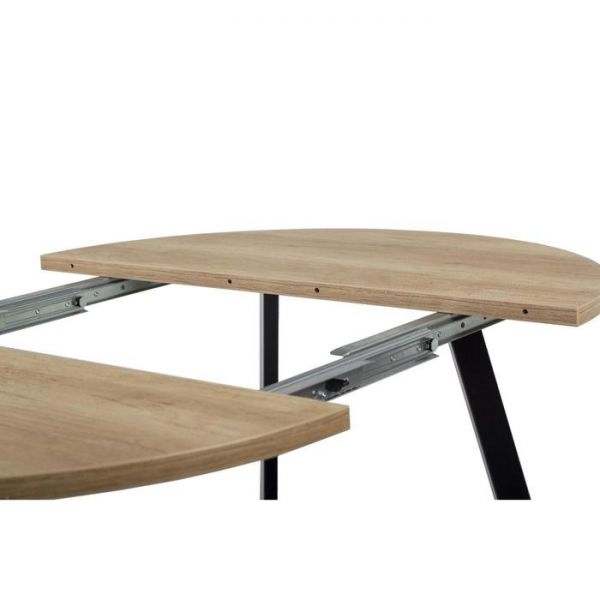 Стол РИМ D-940/1390 Дуб Небраска/Опора РИМ Гаспар-К, черный матовый