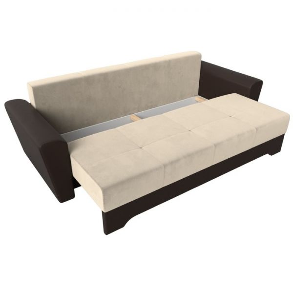 Диван прямой «Амстердам», механизм еврокнижка, рогожка, цвет серый