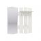 Вешалка с зеркалом Фьюжен 860х215х880  Рамух Белый
