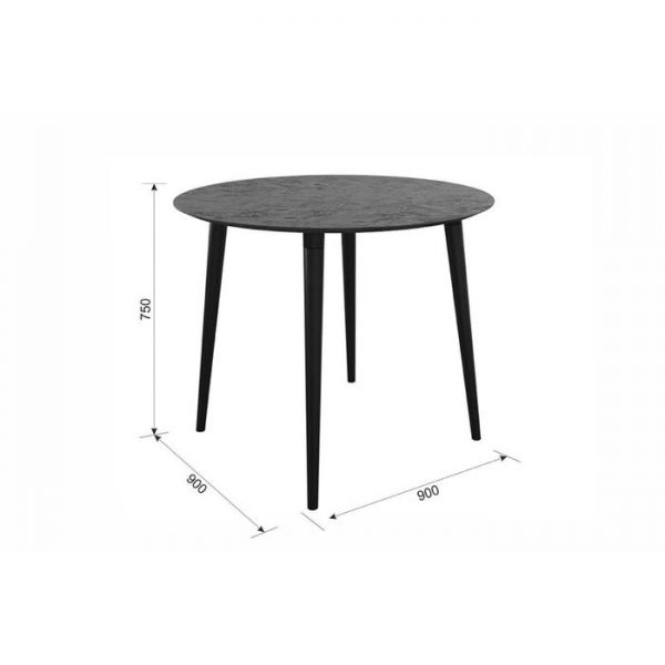 Стол обеденный Олимп-2 900х900х750 светлый/венге