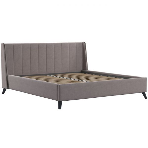 Кровать Мелисса, 1800х2000, ортопедическое осн+ПМ, Вивальди 5/Перламутрово-коричневый