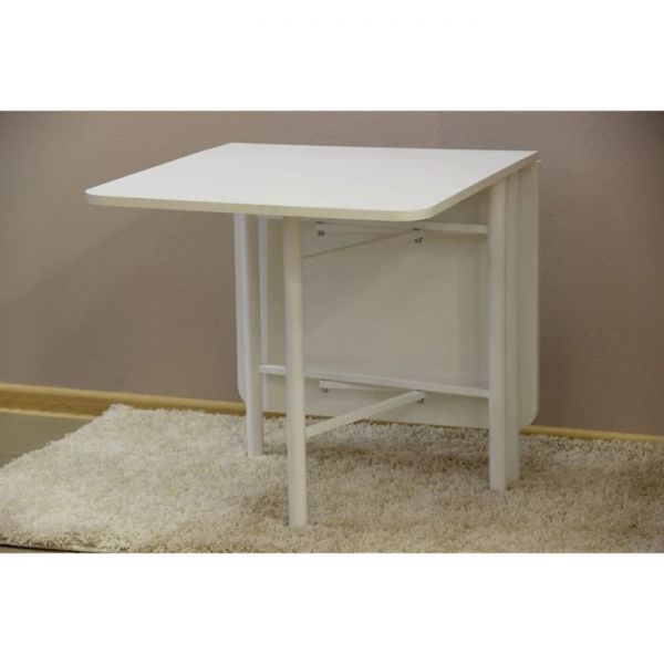 Стол-книжка 1270/168х600х630 белый/белый глянец