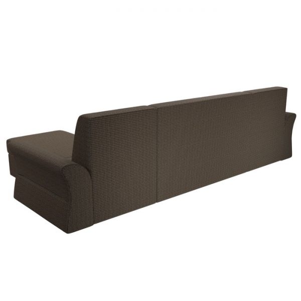 П-образный диван «Клайд», механизм дельфин, рогожка, цвет бежевый