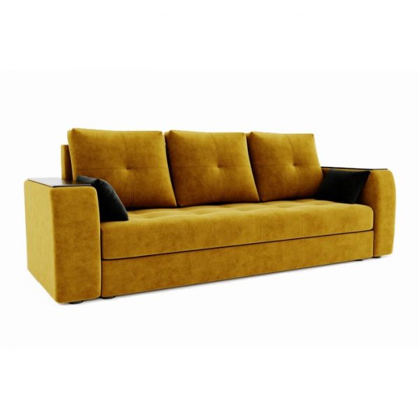 Прямой диван «Сенатор», механизм пантограф, велюр, цвет селфи 01 / селфи 03