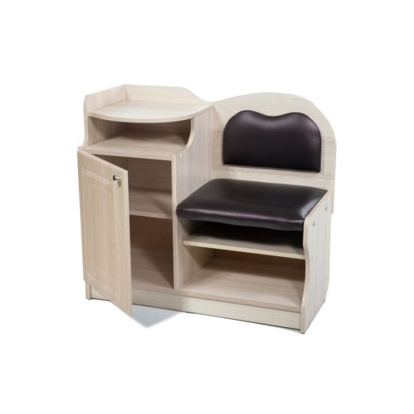 Банкетка №1, 900х430х920, Ясень/Баклажан(221)