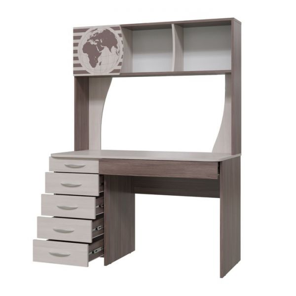 Стол рабочий СИГМА 1205х605х1660 Бодега темный/светлый